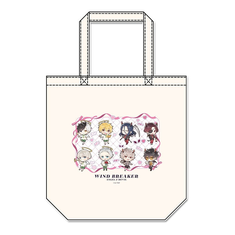 (Goods - Bag) WIND BREAKER PuchiChoco Canvas Tote Bag Angels & Demons ver.