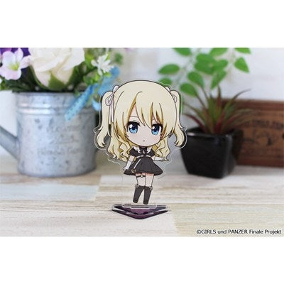 (Goods - Stand Pop) Girls und Panzer das Finale Puchi Choko Acrylic Stand (Darjeeling) Subculture Fashion ver.