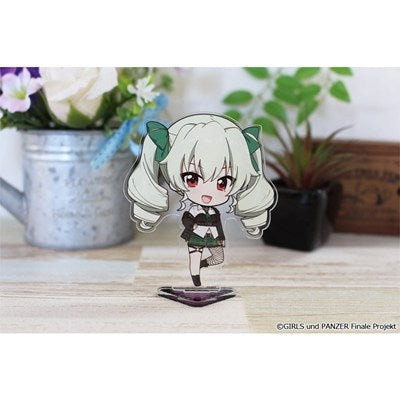 (Goods - Stand Pop) Girls und Panzer das Finale Puchi Choko Acrylic Stand (Anchovy) Subculture Fashion ver.