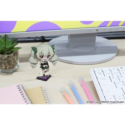 (Goods - Stand Pop) Girls und Panzer das Finale Puchi Choko Acrylic Stand (Anchovy) Subculture Fashion ver.