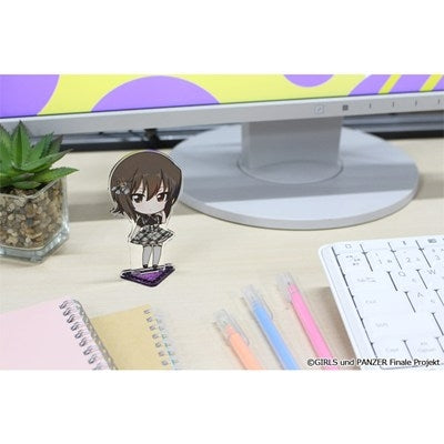 (Goods - Stand Pop) Girls und Panzer das Finale Puchi Choko Acrylic Stand (Maho Nishizumi) Subculture Fashion ver.