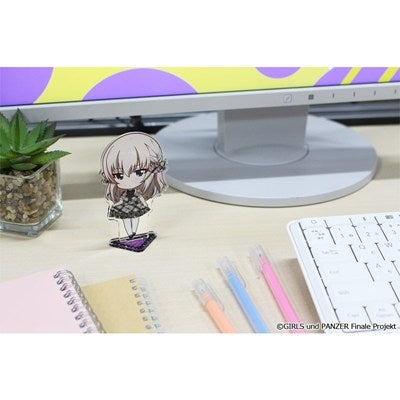(Goods - Stand Pop) Girls und Panzer das Finale Puchi Choko Acrylic Stand (Erika Itsumi) Subculture Fashion ver.