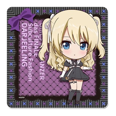 (Goods - Coaster) Girls und Panzer das Finale Puchi Choko Rubber Mat Coaster (Darjeeling) Subculture Fashion ver.