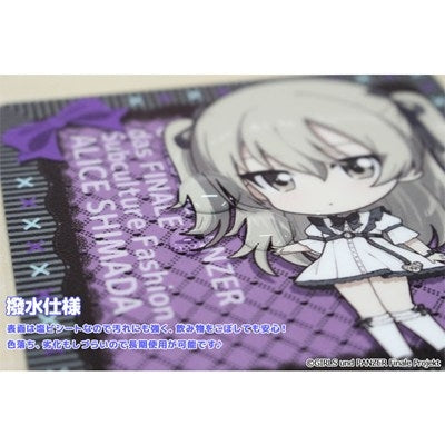 (Goods - Coaster) Girls und Panzer das Finale Puchi Choko Rubber Mat Coaster (Alice Shimada) Subculture Fashion ver.