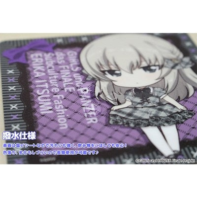 (Goods - Coaster) Girls und Panzer das Finale Puchi Choko Rubber Mat Coaster (Erika Itsumi) Subculture Fashion ver.