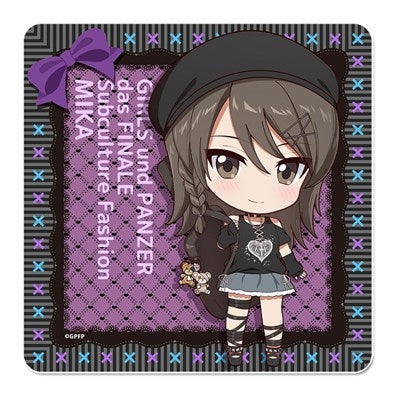 (Goods - Coaster) Girls und Panzer das Finale Puchi Choko Rubber Mat Coaster (Mika) Subculture Fashion ver.