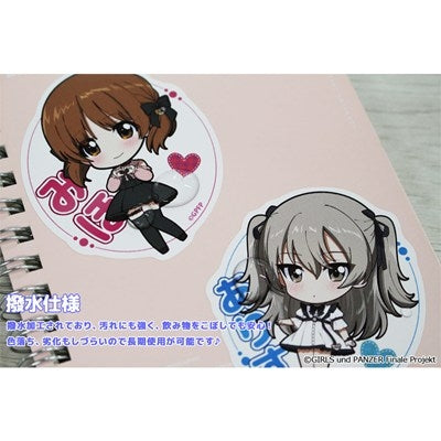 (Goods - Sticker) Girls und Panzer das Finale Puchi Choko Weatherproof Sticker Set (Subculture Fashion ver.)