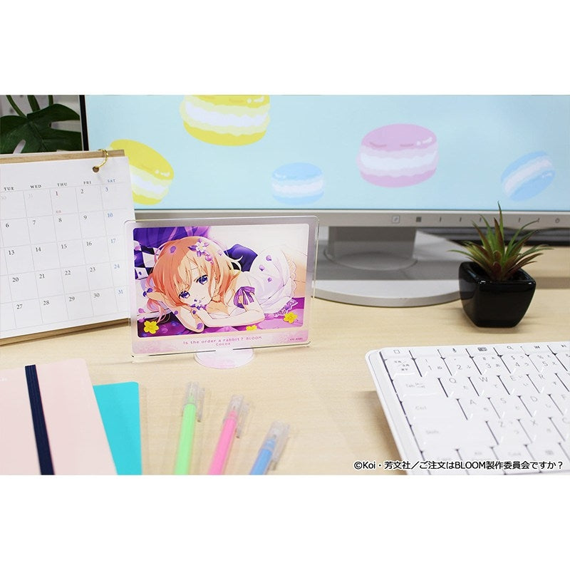 (Goods - Board) Is the Order a Rabbit? BLOOM Acrylic Visual Board (Cocoa)