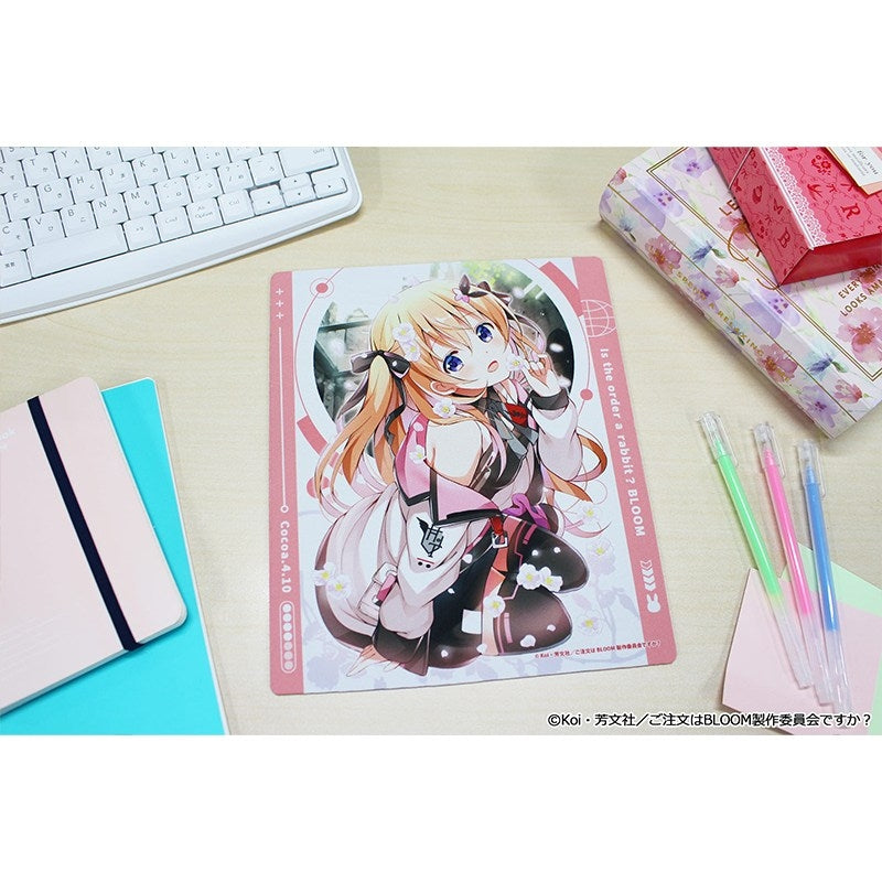 (Goods - Mouse Pad) Is the Order a Rabbit? BLOOM Mouse Pad (Cocoa (B))