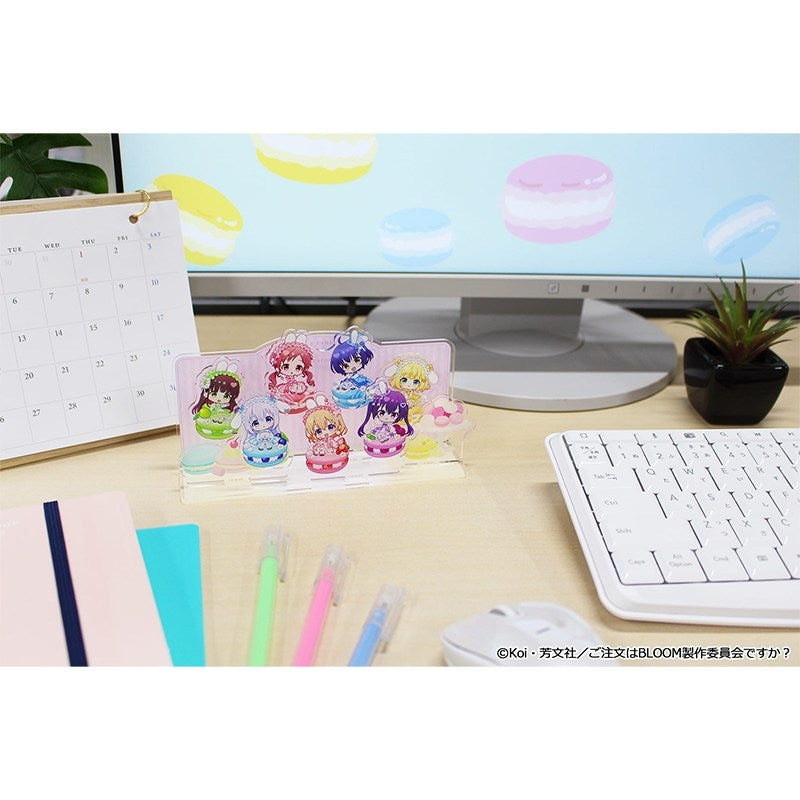 (Goods - Acrylic Stand) Is the Order a Rabbit? BLOOM Puchichoco Acrylic Diorama Macaron ver.