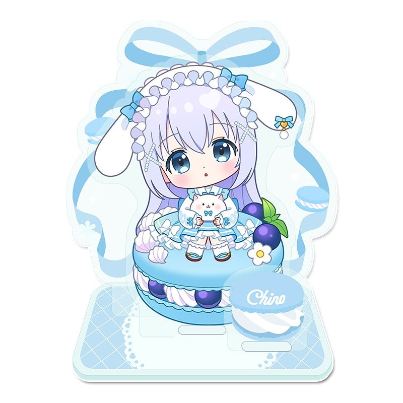 (Goods - Acrylic Stand) Is the Order a Rabbit? BLOOM Puchichoco Mini Acrylic Diorama (Chino) Macaron ver.