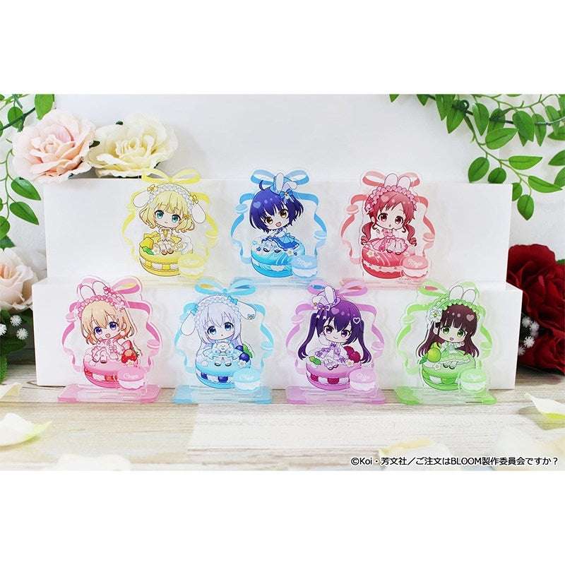 (Goods - Acrylic Stand) Is the Order a Rabbit? BLOOM Puchichoco Mini Acrylic Diorama (Syaro)) Macaron ver.