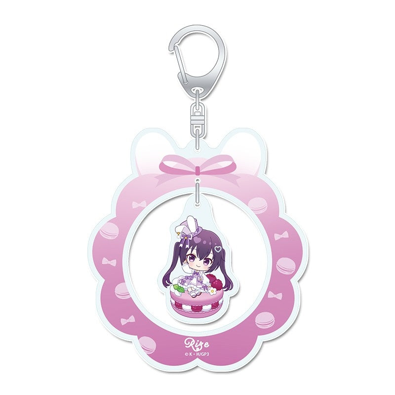 (Goods - Keychain) Is the Order a Rabbit? BLOOM Puchichoco Yurayura Acrylic Keychain (Rize) Macaron ver.