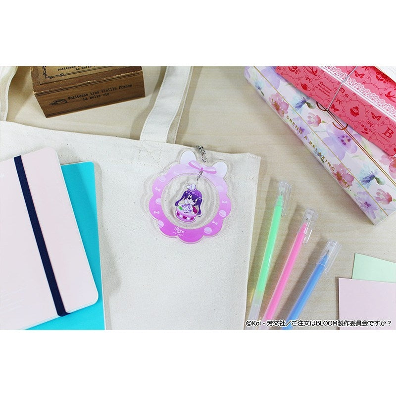 (Goods - Keychain) Is the Order a Rabbit? BLOOM Puchichoco Yurayura Acrylic Keychain (Rize) Macaron ver.