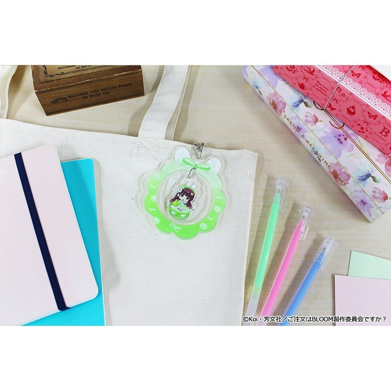 (Goods - Keychain) Is the Order a Rabbit? BLOOM Puchichoco Yurayura Acrylic Keychain (Chiya) Macaron ver.