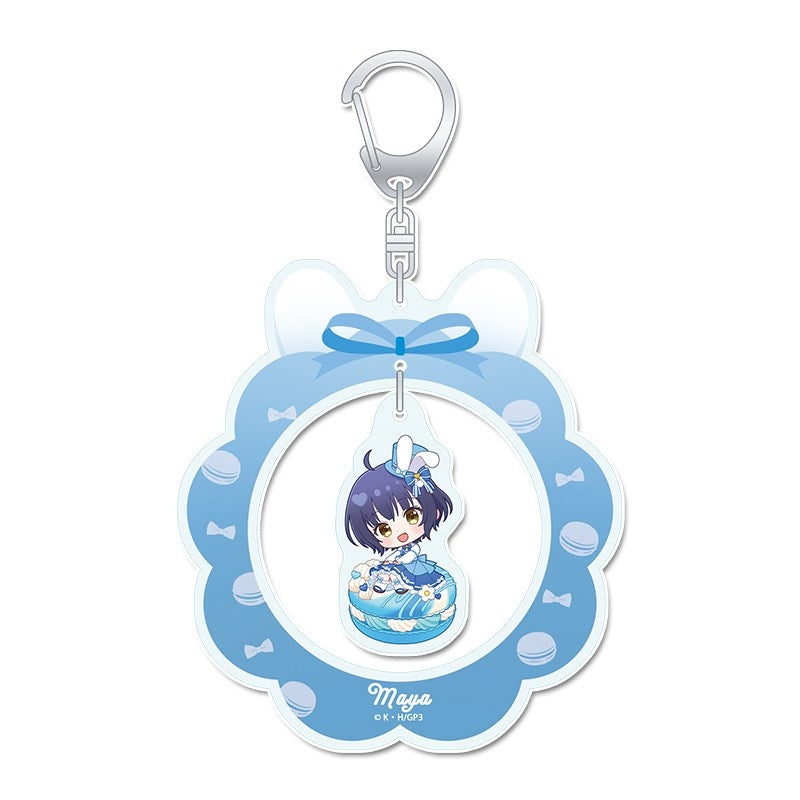 (Goods - Keychain) Is the Order a Rabbit? BLOOM Puchichoco Yurayura Acrylic Keychain (Maya) Macaron ver.