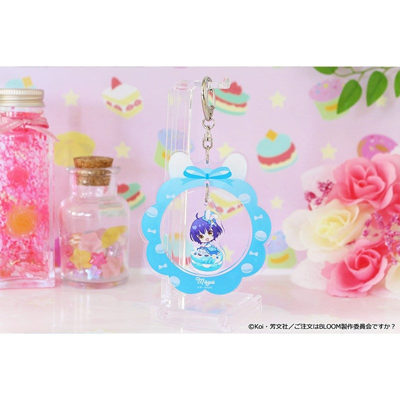(Goods - Keychain) Is the Order a Rabbit? BLOOM Puchichoco Yurayura Acrylic Keychain (Maya) Macaron ver.