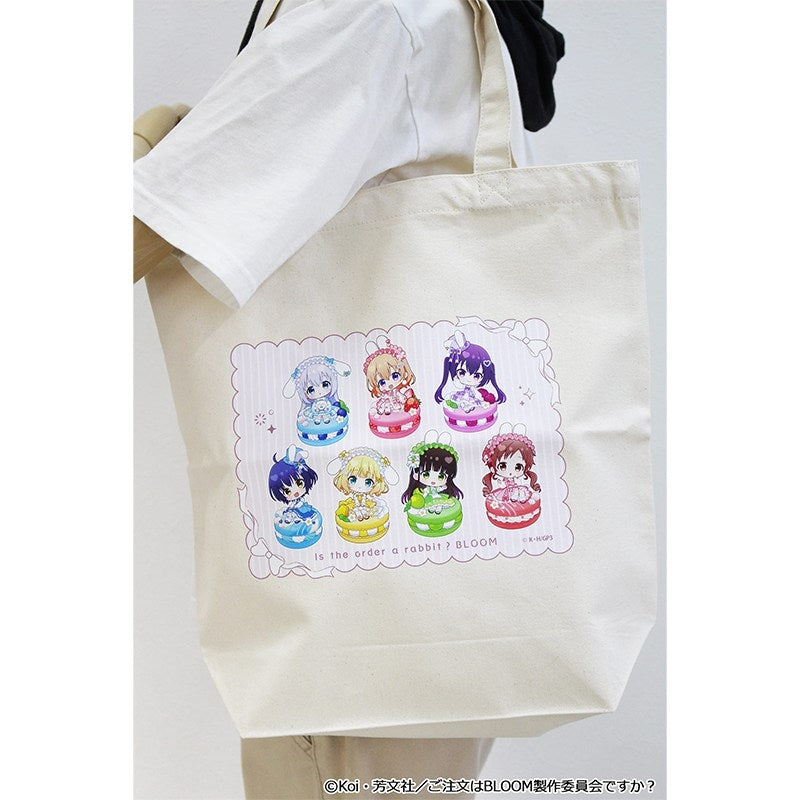 (Goods - Bag) Is the Order a Rabbit? BLOOM Puchichoco CanvasTote Bag Macaron ver.