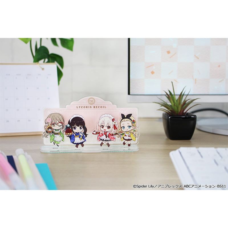 (Goods - Acrylic Stand) Lycoris Recoil TV Anime Puchi Choko Acrylic Diorama Kimono Maid ver.