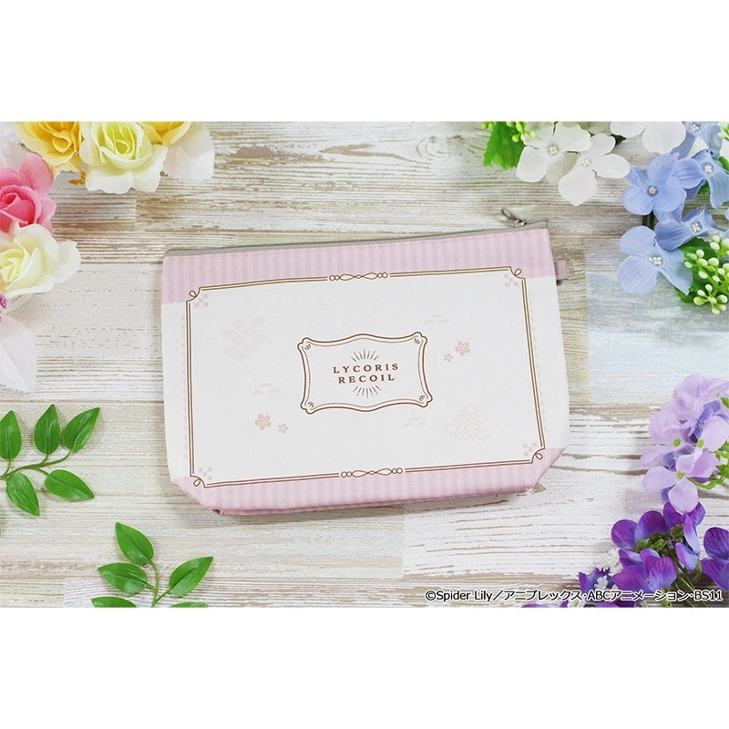 (Goods - Pouch) Lycoris Recoil TV Anime Puchi Choko Water-repellent Pouch Kimono Maid ver.