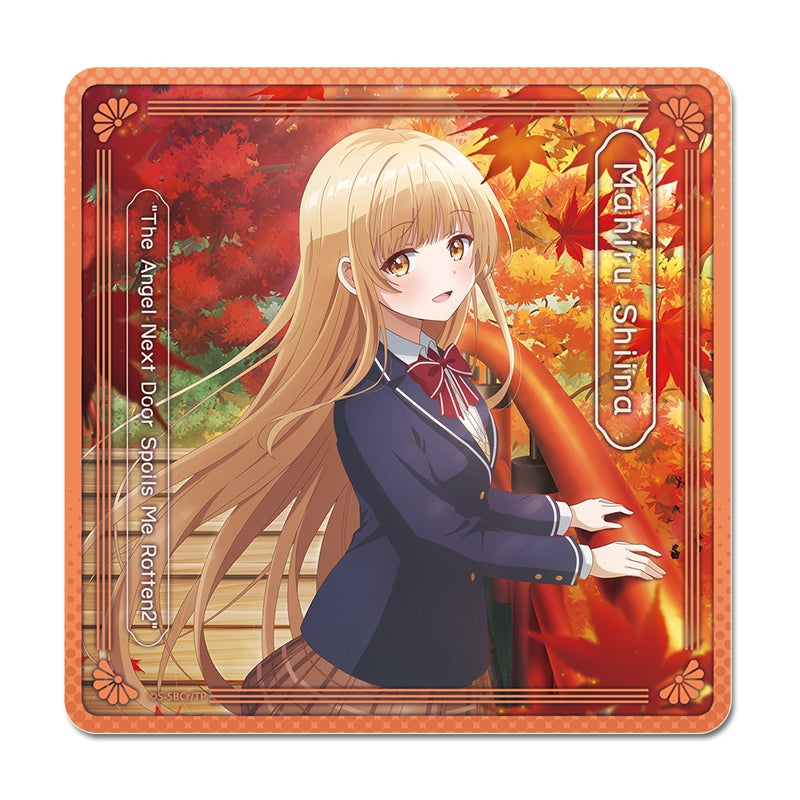 (Goods - Coaster) The Angel Next Door Spoils Me Rotten 2 Rubber Mat Coaster (Autumn Leaves)