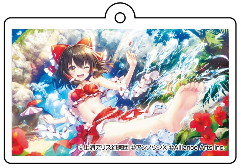 (Goods - Keychain) Touhou Danmaku Kagura Phantasia Lost Reimu Hakurei "A young girl's summer day" Acrylic Keychain