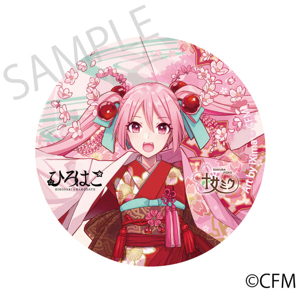[※Blind](Goods - Badge) Sakura Miku x Hirohako 2024 Hologram Tradable Tin Badge Hakodate - Six Types Total (1 Piece)