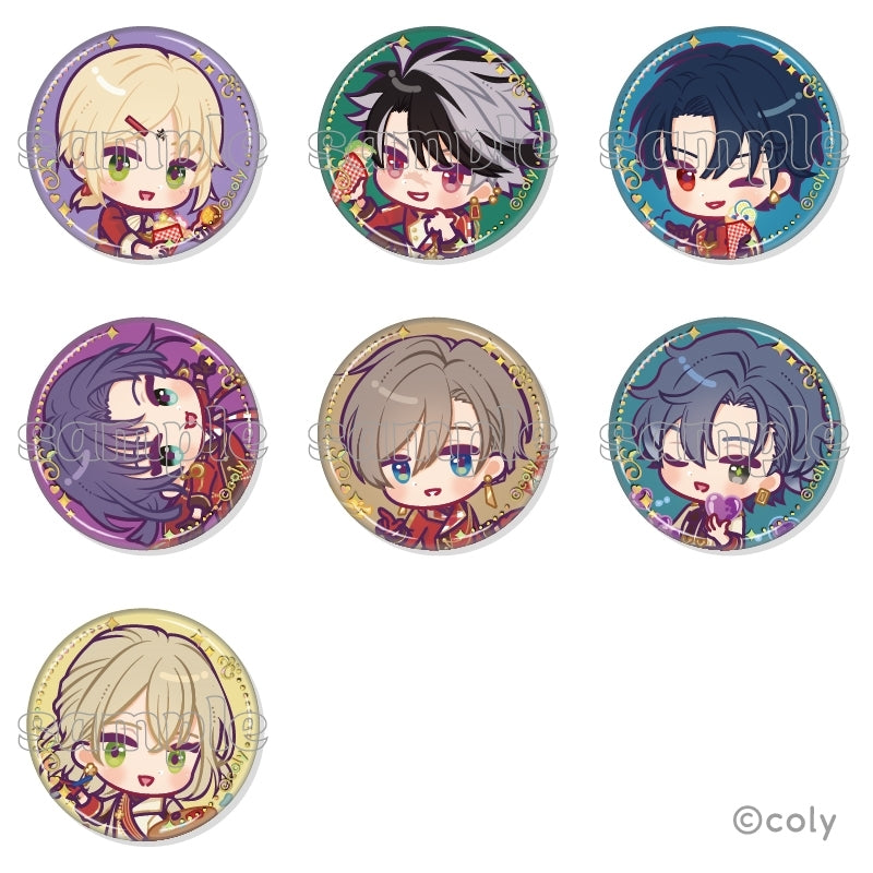 (1BOX=7)(Goods - Badge) Promise of Wizard x MARION CREPES Collab Trading Foil-stamped Button Badge C