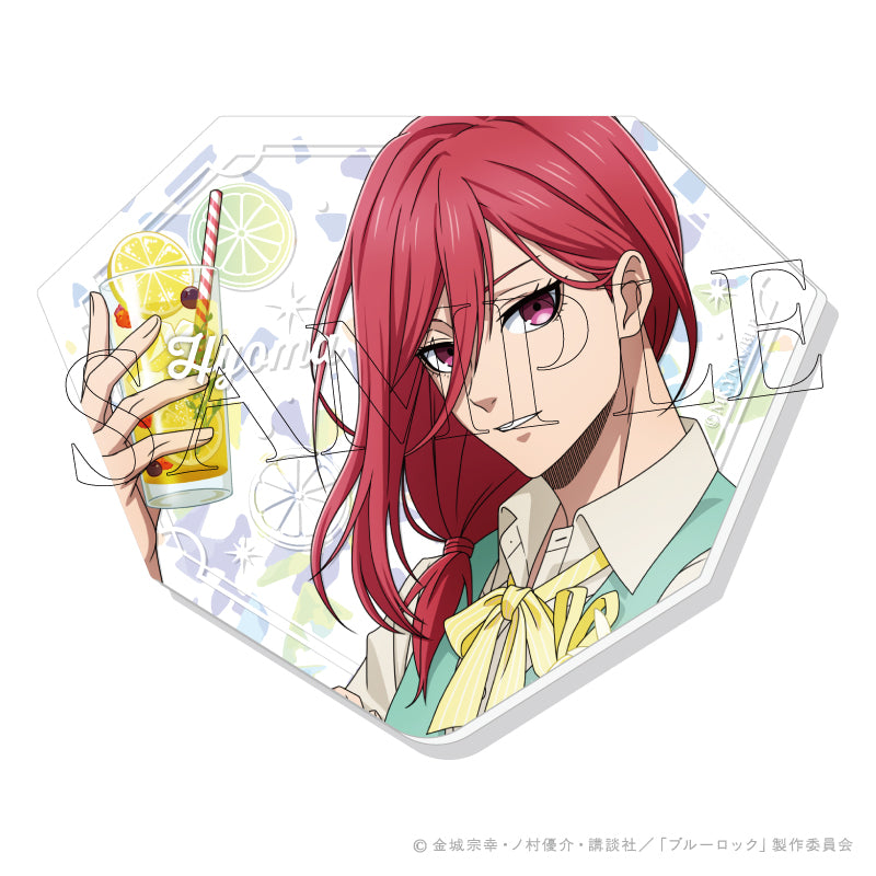 (Goods - Card) Blue Lock LEMON Pikuria Plate hologram 5. Hyoma Chigiri