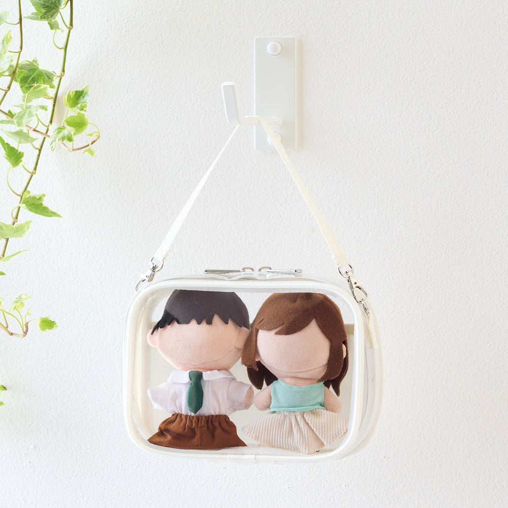 (Goods - Pouch) Decorative Box Pouch Mini Wide White (Limited Color)