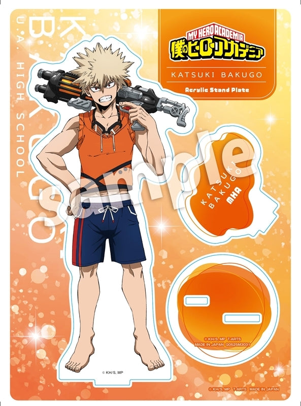 (Goods - Acrylic Stand) My Hero Academia Water Fight Acrylic Stand Plate Katsuki Bakugo