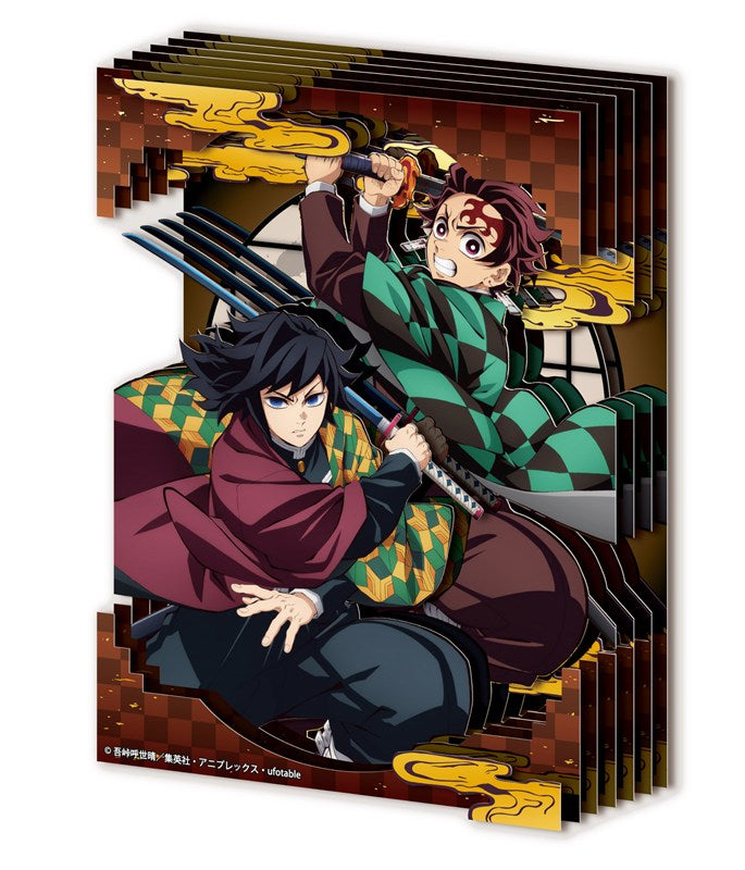 (Goods - Paper Theater) Anime Demon Slayer: Kimetsu no Yaiba SA-M80 Tanjiro Kamado & Giyu Tomioka