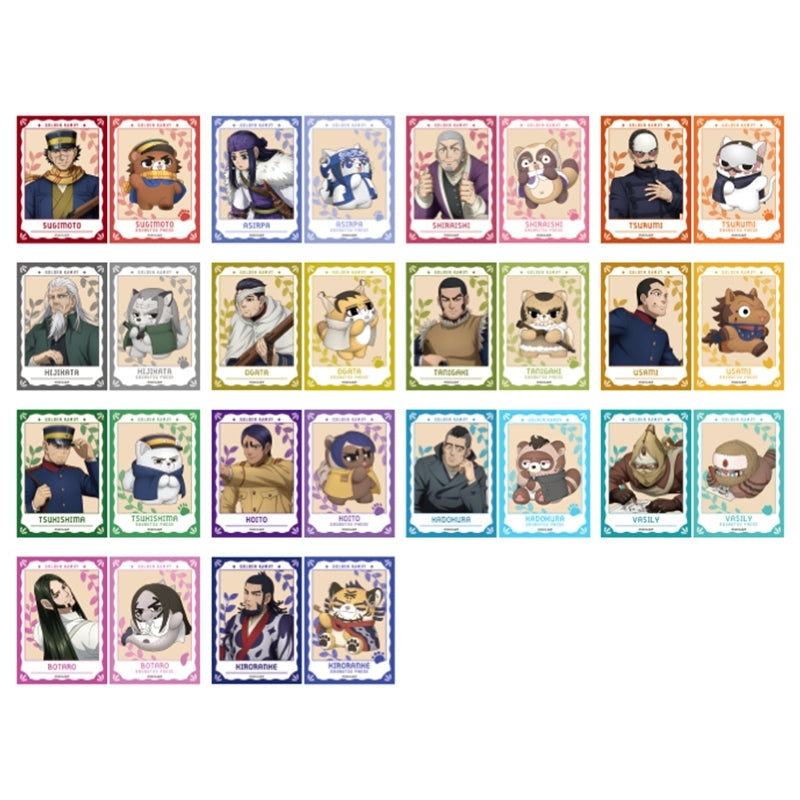 (1BOX=14)(Goods - Bromide) Golden Kamuy Animal Phose Mini Bromide Collection (Re-release)