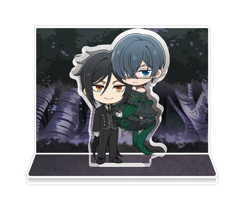 (Goods - Acrylic Stand) TV Anime Black Butler -Emerald Witch Arc- Diorama Acrylic Stand 4. Sebastian Michaelis & Ciel Phantomhive (Emerald Witch Dress)