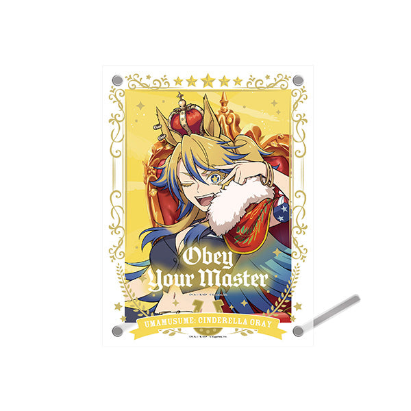 (Goods - Photo Frame) Anime Uma Musume: Cinderella Gray Acrylic Photo Frame w/ Bromide ⑤ Obey Your Master ~CHAMPIONS~