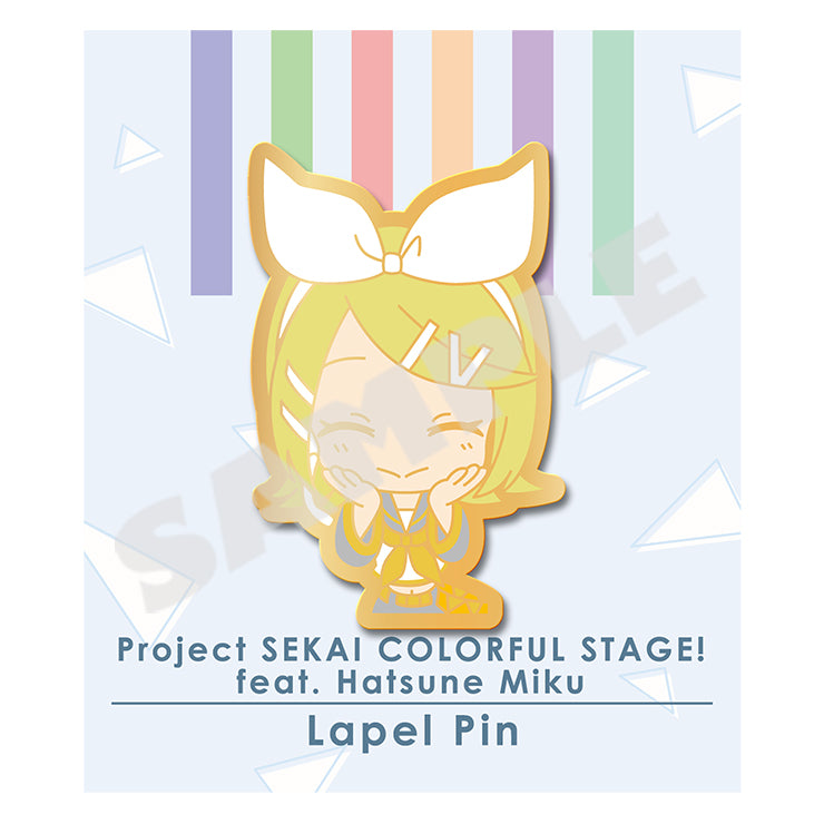 (Goods - Badge) Hatsune Miku: Colorful Stage! Pin Badge Vol.2 Kagamine Rin