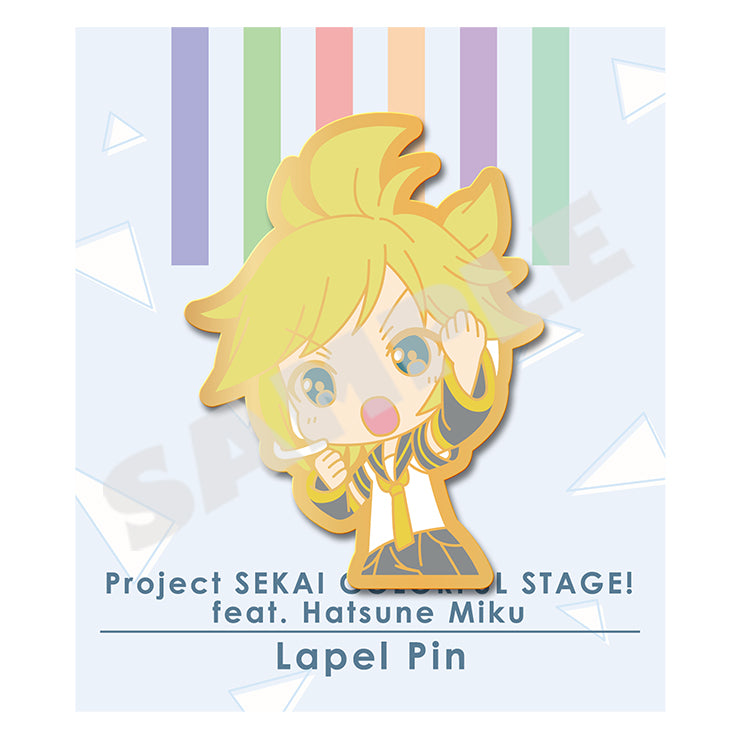 (Goods - Badge) Hatsune Miku: Colorful Stage! Pin Badge Vol.2 Kagamine Len
