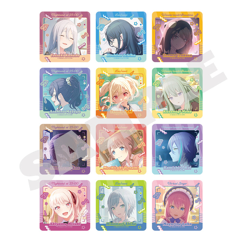 (1BOX=7)(Goods - Sticker) Hatsune Miku: Colorful Stage! Memorial Sticker Collection Vol. 12 A (24 Types Total + Rare)