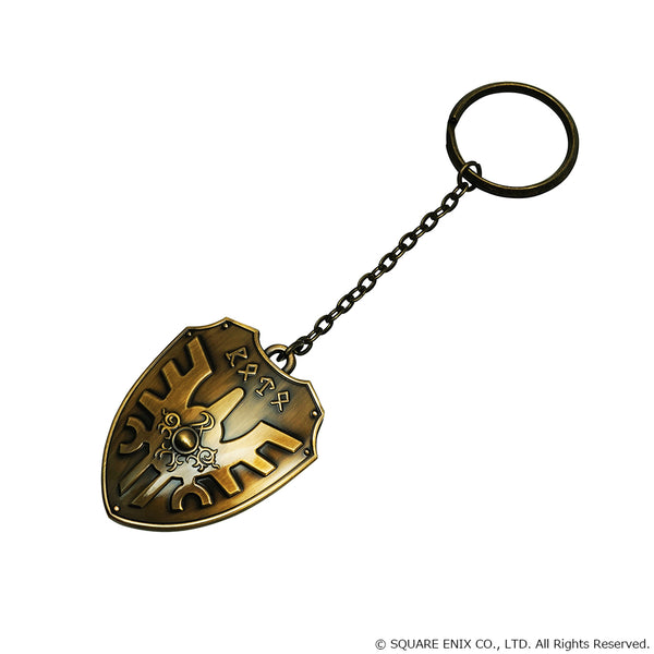 (Goods - Key Chain) Dragon Quest Metallic Items Key Chain Erdrick's Shield (Re-release)