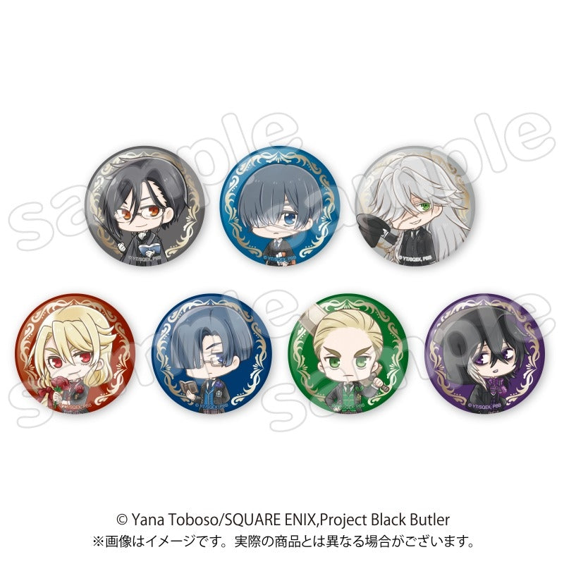 (1BOX=7)(Goods - Badge) Black Butler: Public School Arc Trading Button Badge Have fun! {animate Bonus: badge}