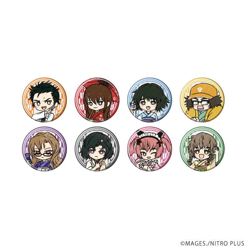 (1BOX=8)(Goods - Badge) STEINS;GATE Button Badge 02 Kimono ver. (GraffArt)