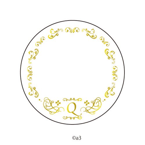 (Goods - Button Badge Cover) 57mm Badge Deco-Cover 57 - Initial Q
