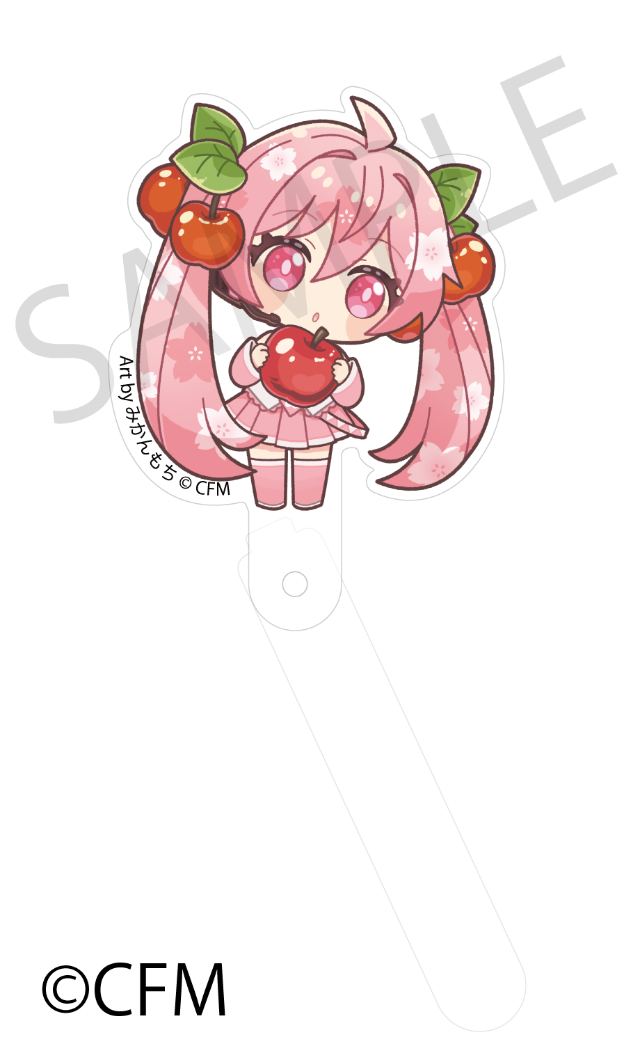 (Goods - Acrylic Stand) Sakura Miku × Hirohako Acrylic Prop and Stand Hirosaki 2025 Sakura Miku - Art by Mikanmochi
