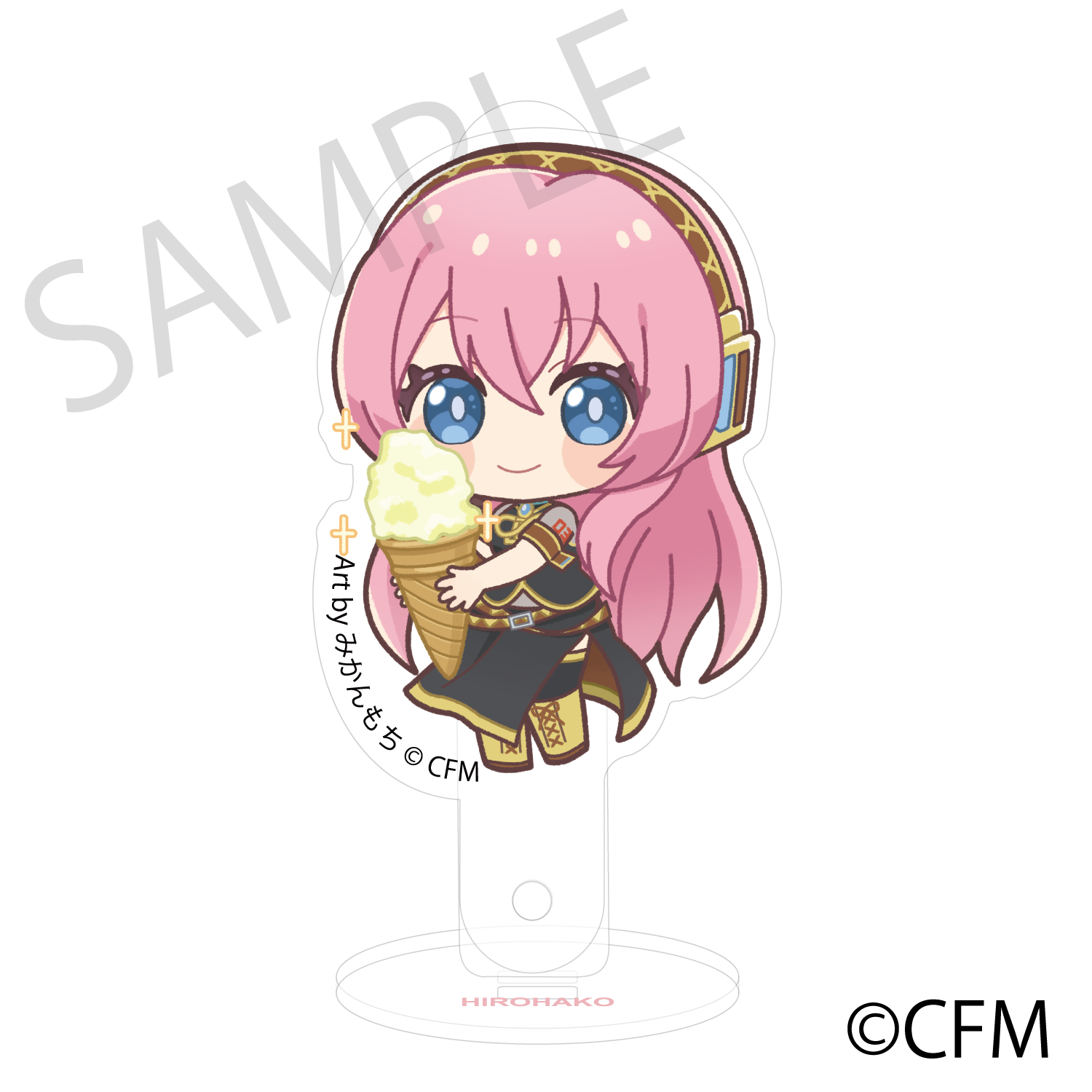 (Goods - Acrylic Stand) Sakura Miku × Hirohako Acrylic Prop and Stand Hirosaki 2025 Megurine Luka - Art by Mikanmochi