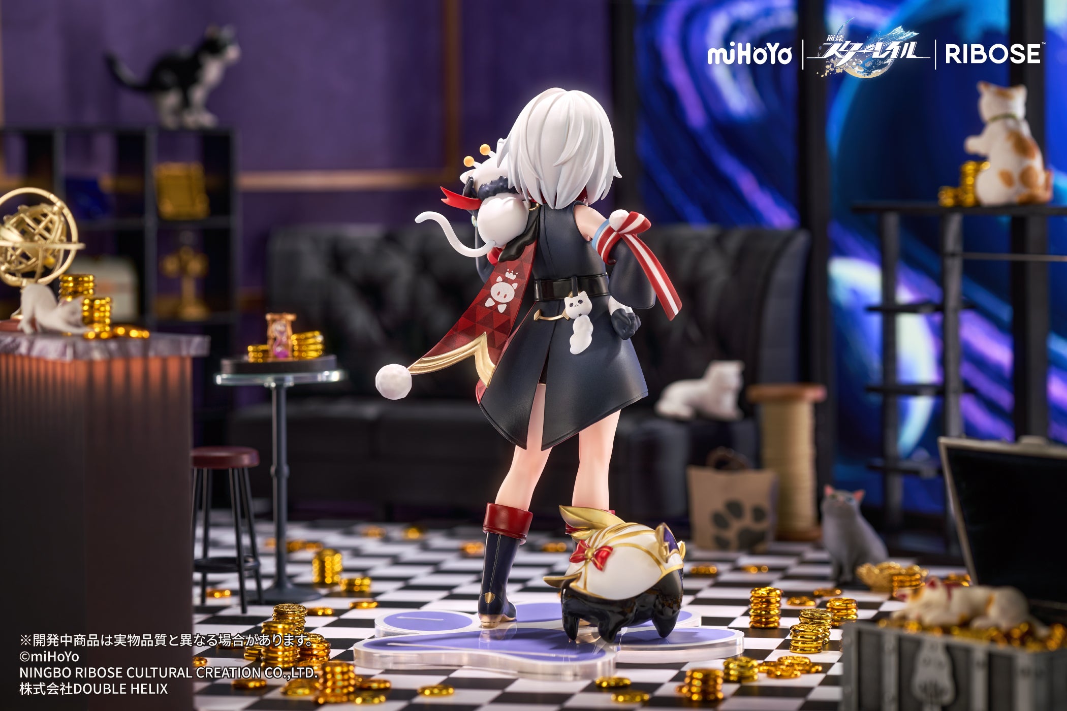 (Figure) Honkai: Star Rail - RIBOSE RISE UP+ Little Cat Series Topaz & Numby Ver. Figure