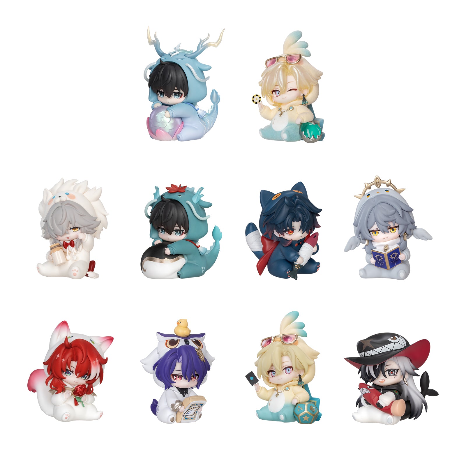 (1BOX=8)(Trading Figure) Honkai: Star Rail Boys' Dorm Series Chibi Character Blind Box