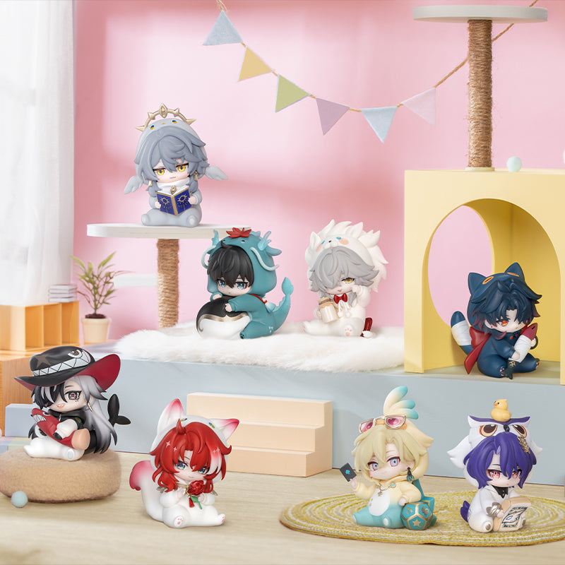 (1BOX=8)(Trading Figure) Honkai: Star Rail Boys' Dorm Series Chibi Character Blind Box