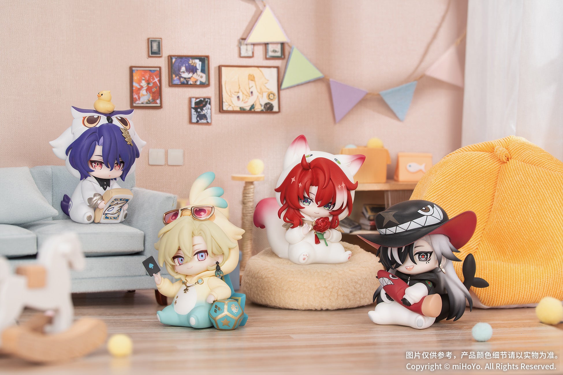 (1BOX=8)(Trading Figure) Honkai: Star Rail Boys' Dorm Series Chibi Character Blind Box