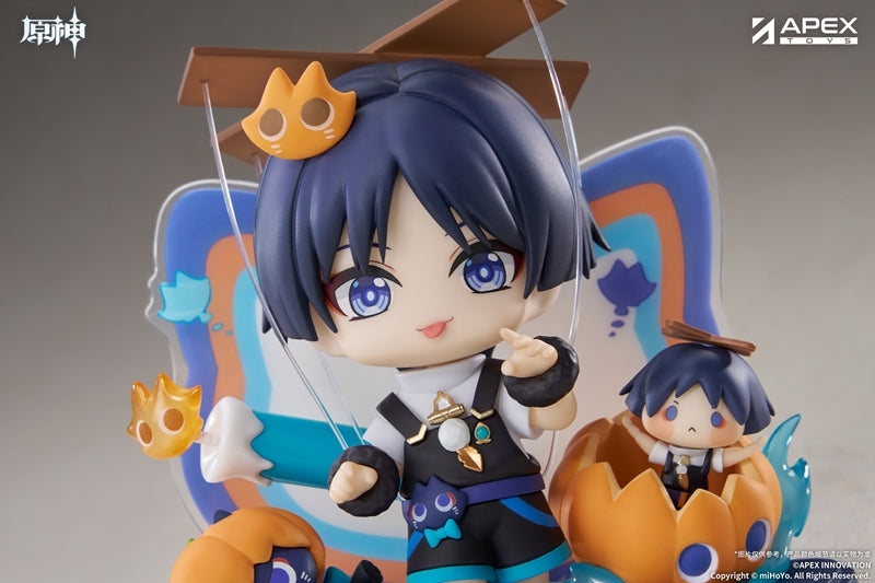 (Figure) Genshin Impact You Ye Qi Xiang Series Chibi Chara Figure Wanderer {Bonus: Art Board}