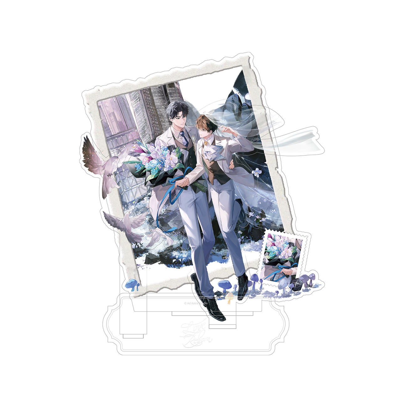 (Goods - Acrylic Stand) Little Mushroom Valentine's Series Love Reborn Acrylic Stand